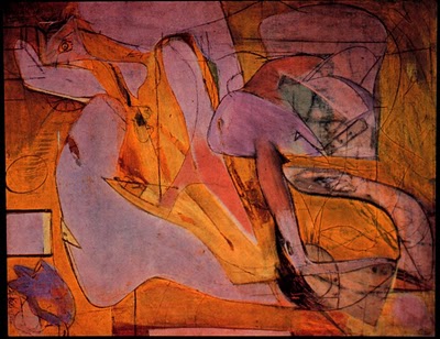 Pink Angels by Willem de Kooning, 1954